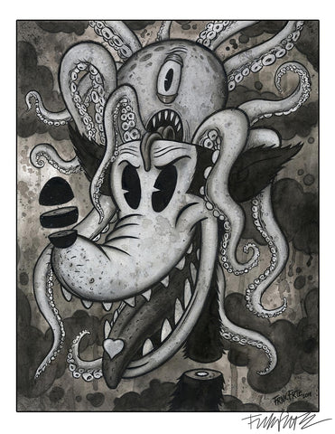"Encephaloctopoid" Frank Forte 8.5x11 Fine Art Print