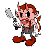 Devil With A Razor Sticker